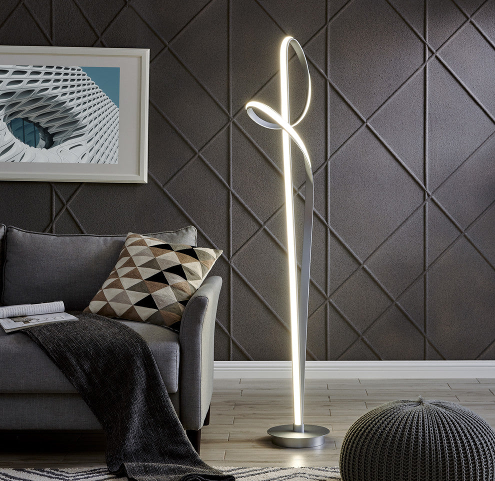 Budapest Dimmable Integrated LED 63" Tall Floor Lamp