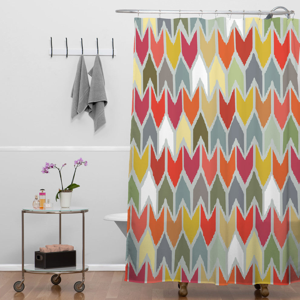 Deny Designs Sharon Turner Beach House Ikat Chevron Shower Curtain