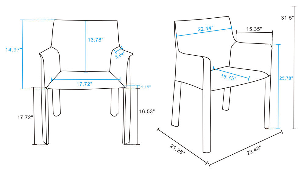 Manhattan Comfort Vogue Dining Chair