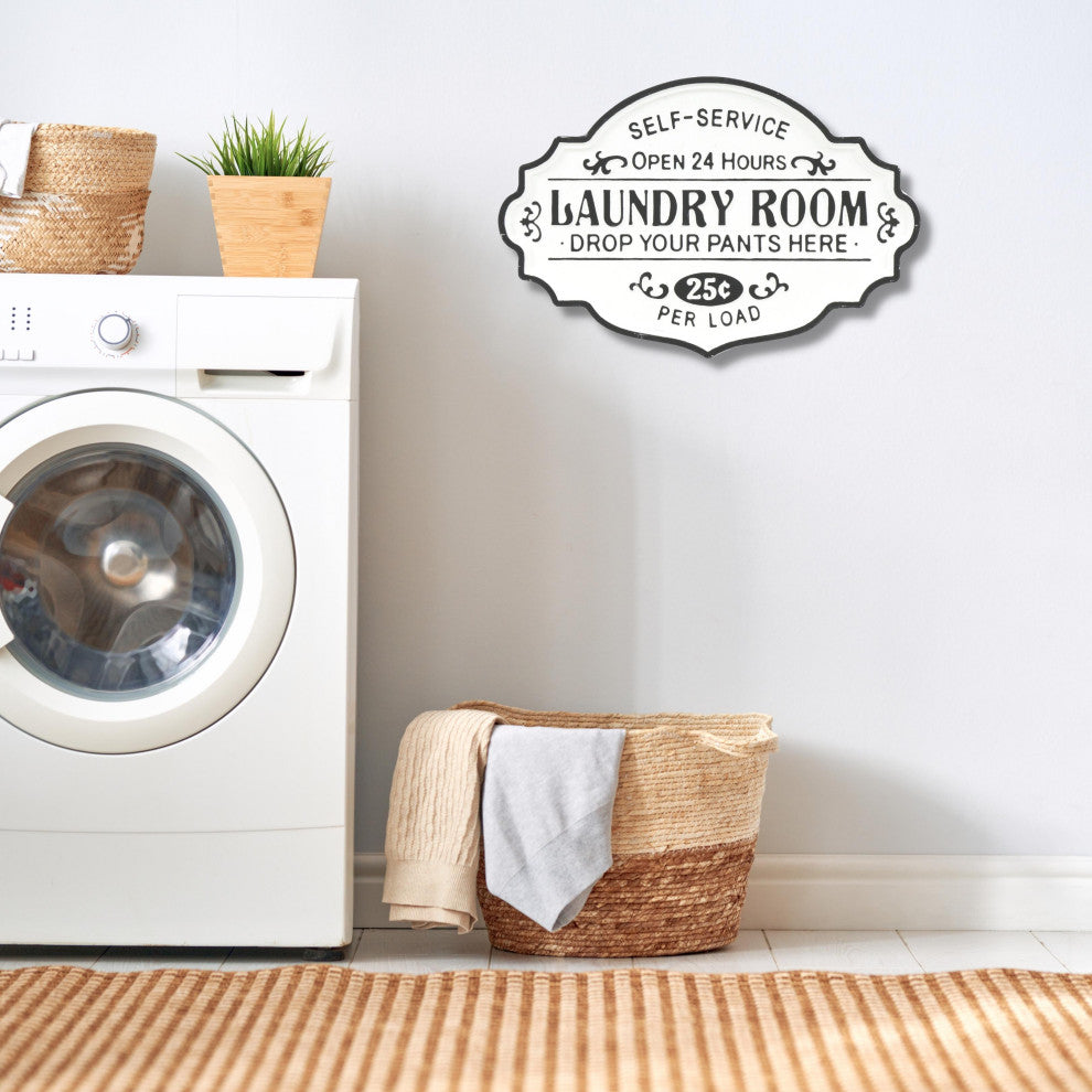 Dafina Rustic Laundry Sign