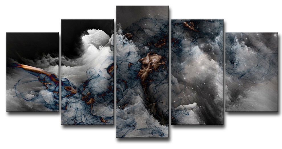 Ready2HangArt 'Glitzy Mist XXXVI' by Tristan Scott, 30"x60", 5 Piece Set