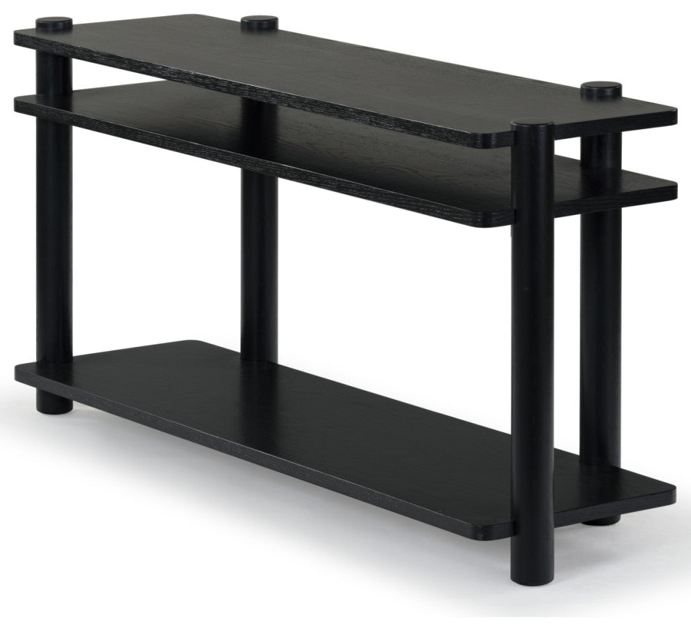 Safavieh Couture Edisyn Wood Console Table, Black
