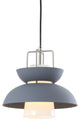 Paul 11" Farmhouse Metal LED Pendant, Gray