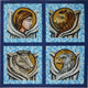 The Symbols of the Four Evangelists Religious Mosaic Art