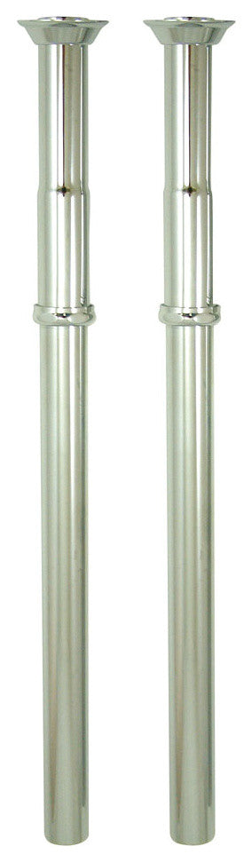 Vintage Polished Chrome Concealed Adjustable Height Shell for Supply Lines CC491