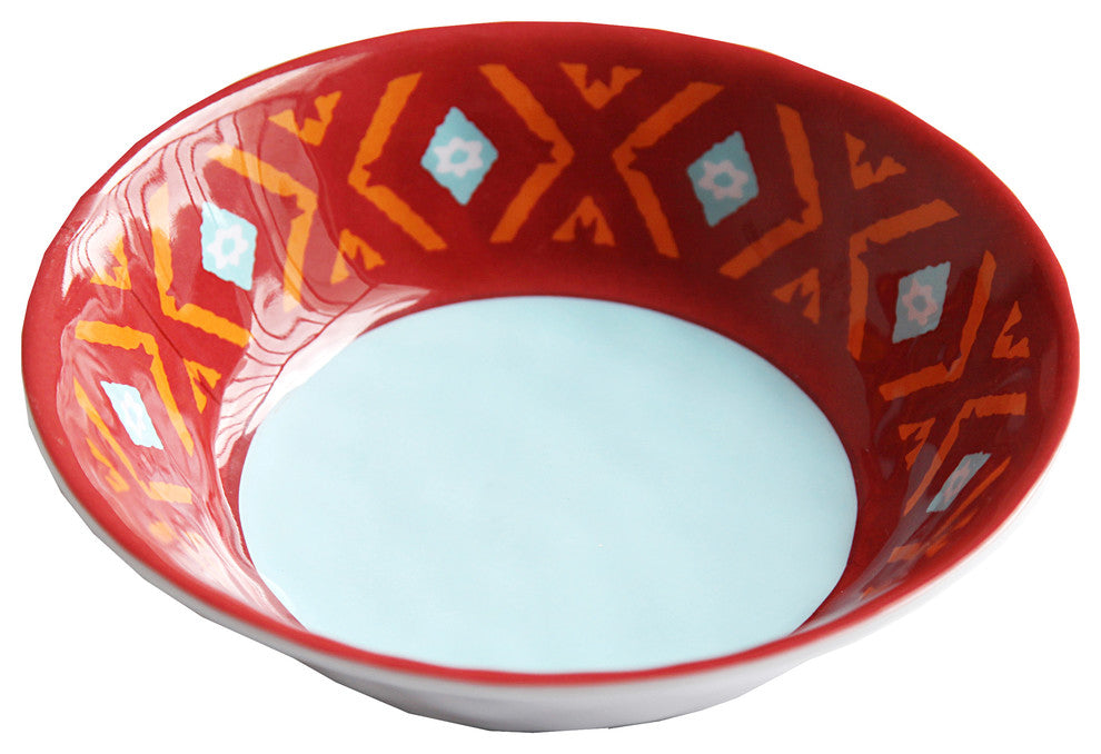 Southwest Melamine Bowls, Set of 4, 7.5"