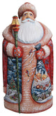 Guardian Of Christmas Santa , Woodcarved Figurine