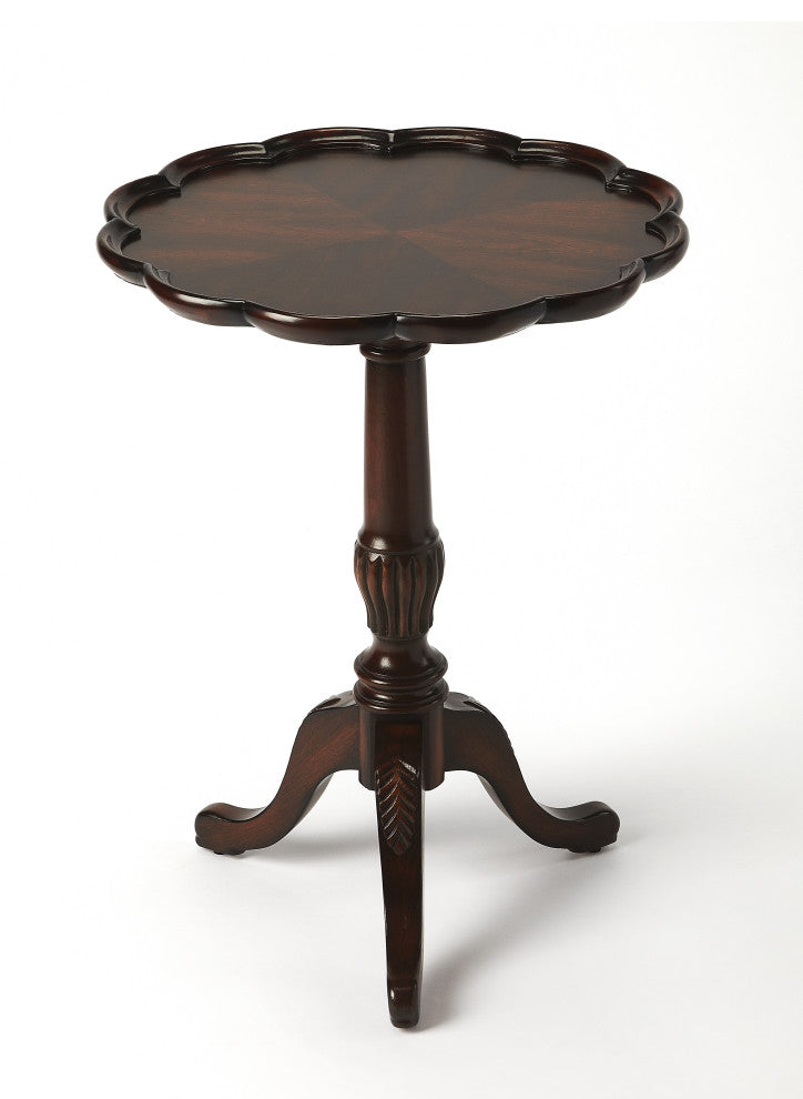 Butler Dansby Pedestal Table, Dark Brown