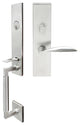 Stratus Lever, Mortise Entry Handle set, Right Hand, Satin Stainless Steel