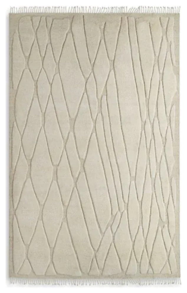 Ivory Wool Carpet 10'x13', Eichholtz Coralie