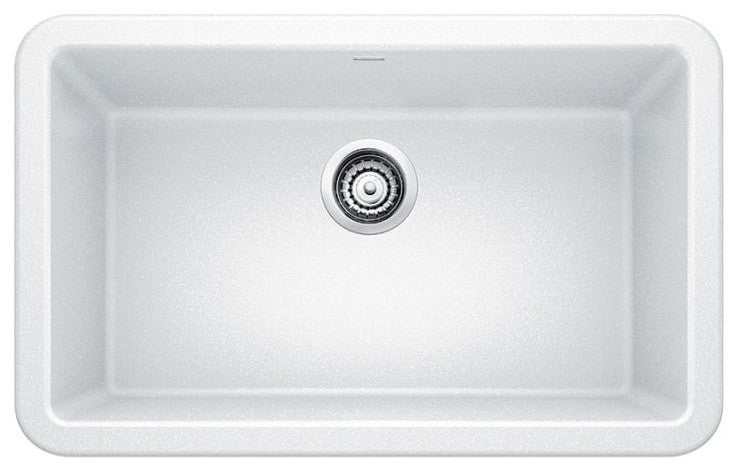 Blanco Ikon Silgranit 30" Apron Front Kitchen Sink, White