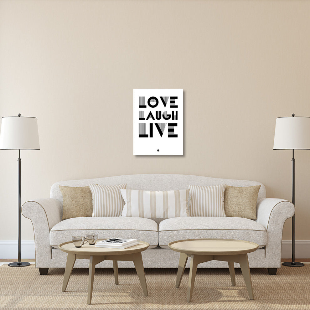 "Love Laugh Live Poster 3" Fine Art Print