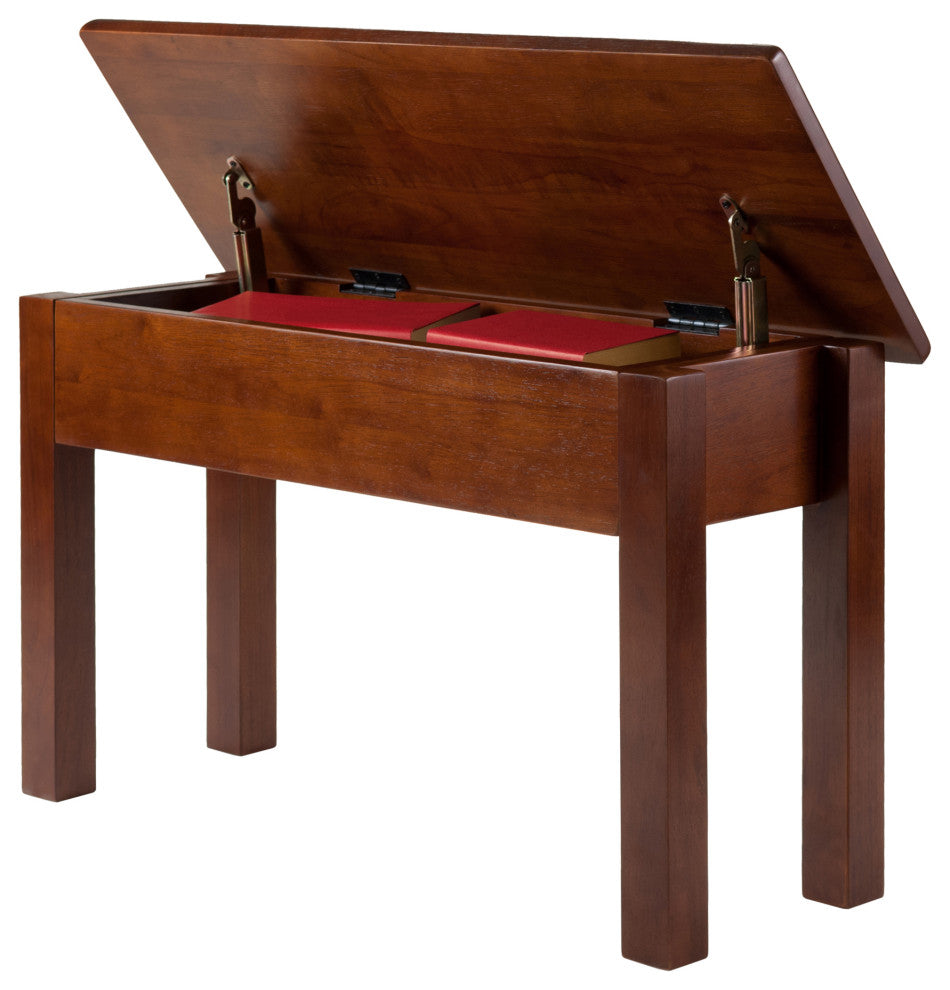 Emmett Bench with Seat Storage, Walnut