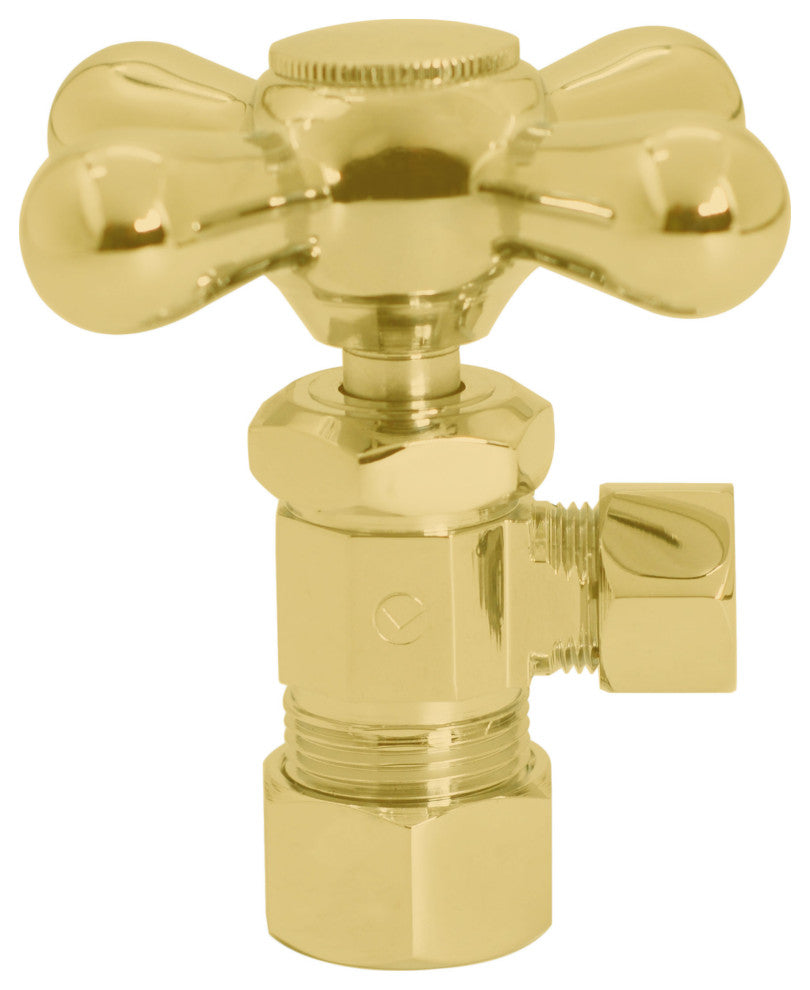 Supply Kit - 5/8" Od X 3/8" Od X 15" Corrugated In Polished Brass, Polished Brass