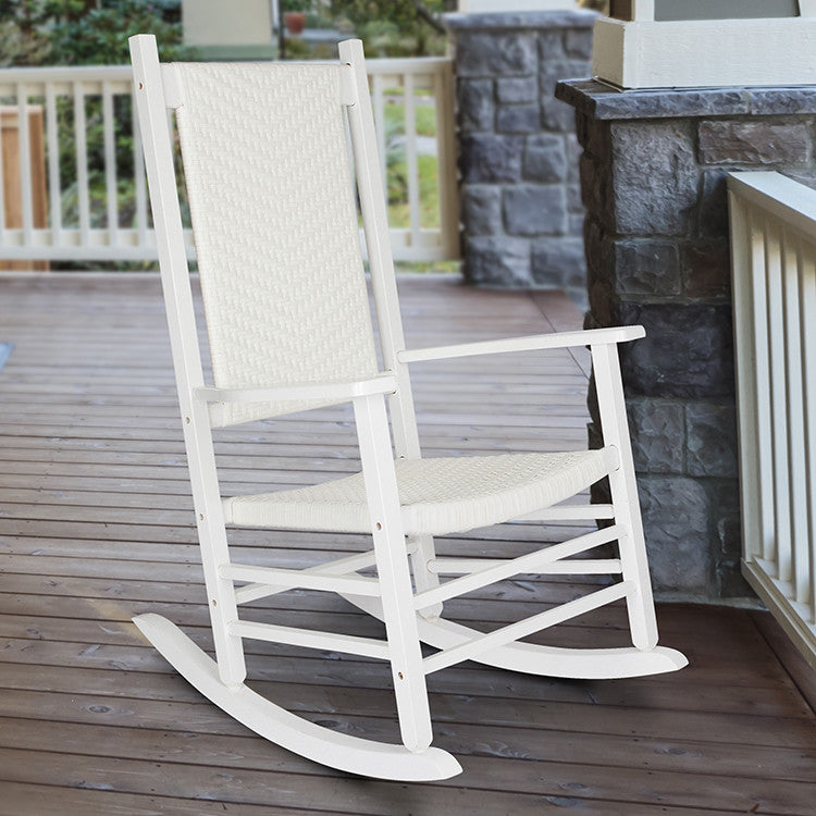 Hampton Porch Rocker, White