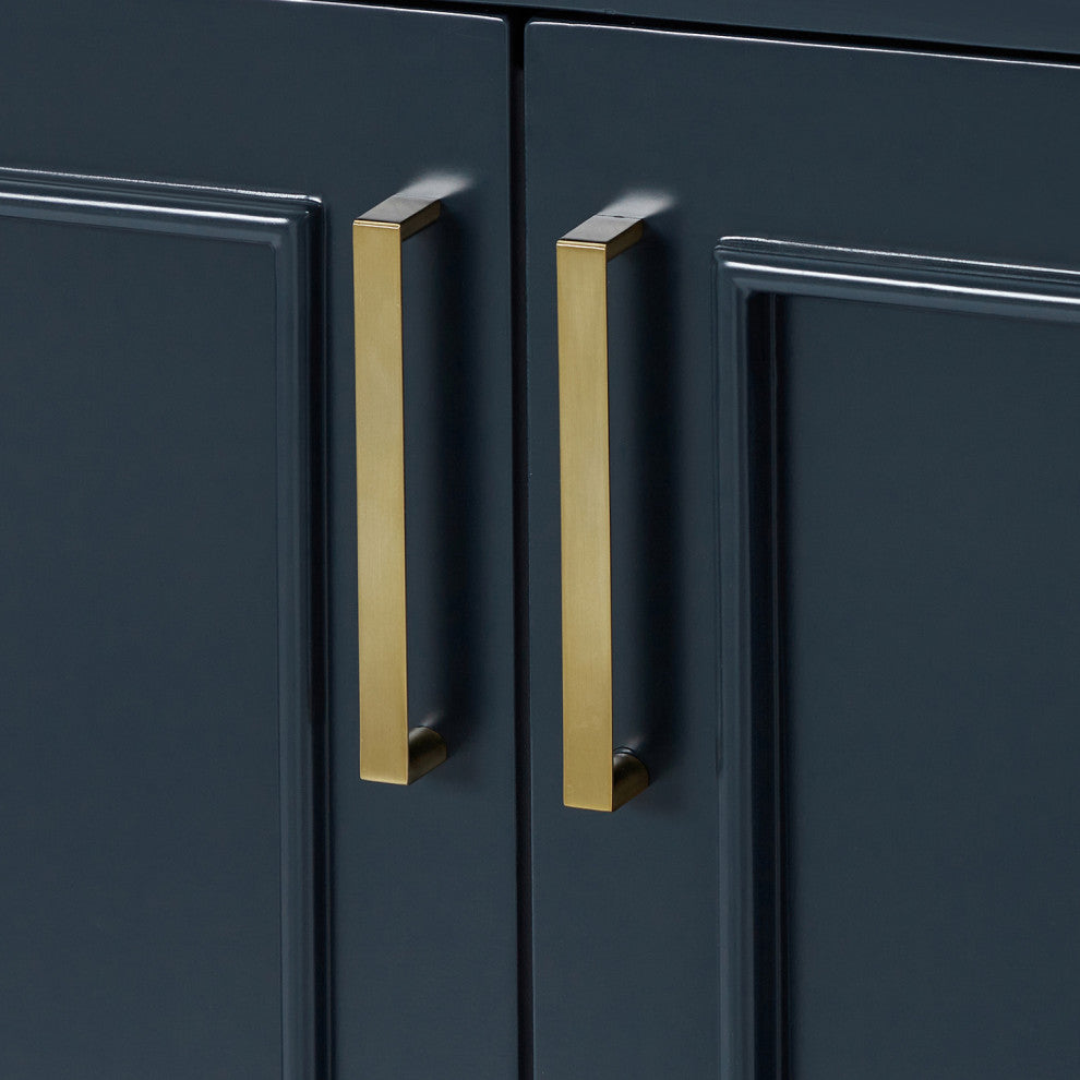 Ariel Stafford 36" Single Sink Bathroom Vanity Base, Midnight Blue