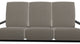 St. Catherine Deep Seat 3-Seat Outdoor Sofa, Stone Linen/Black