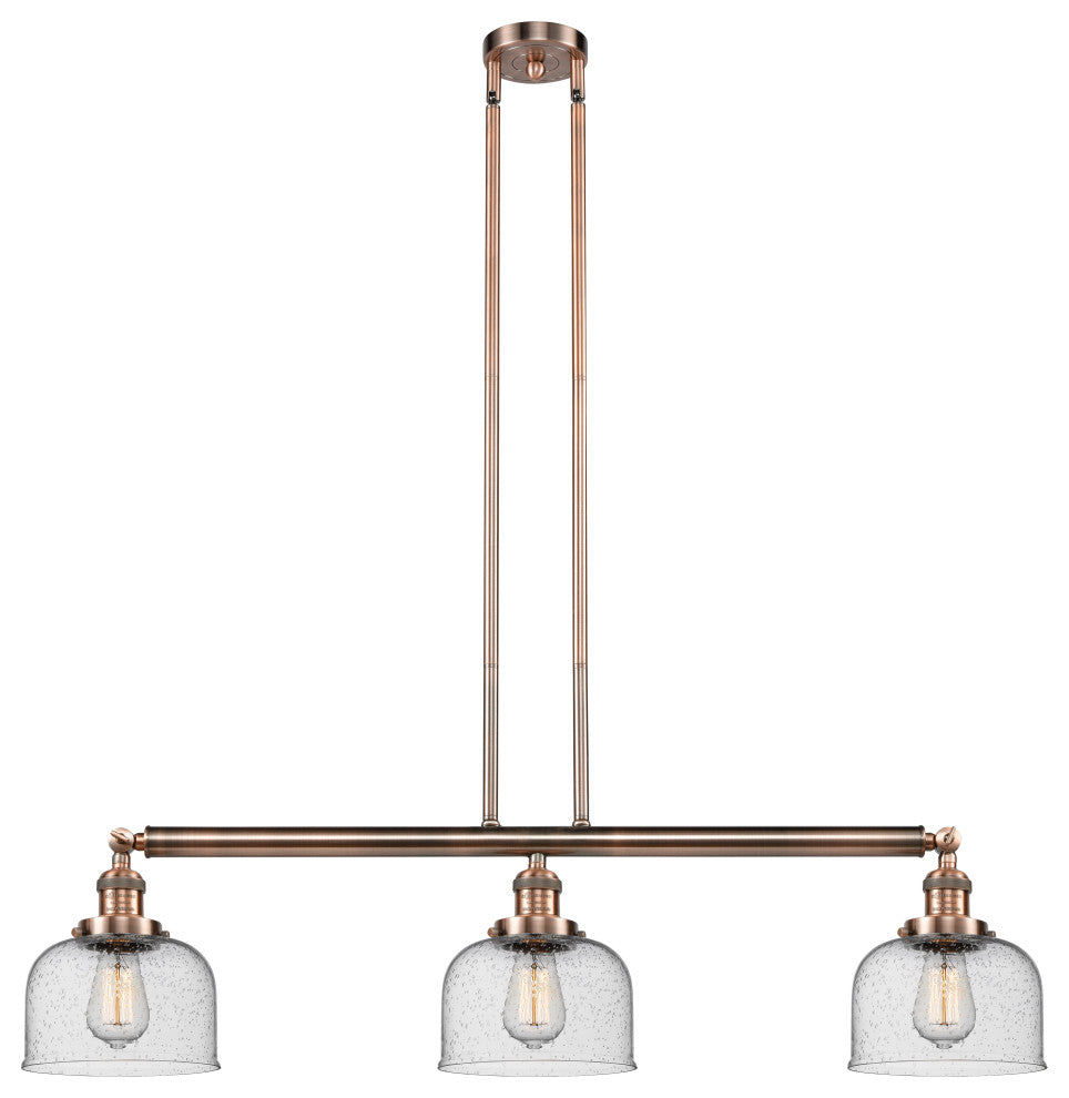 Innovations Lighting 213-Ac-S-G74-Led 3 Light Dimmable Led Island Light