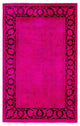 Overdyed One-of-a-Kind Hand-Knotted Area Rug Pink, 4' 0" x 6' 4"