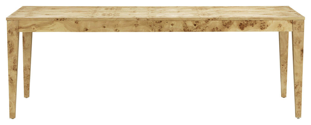Brandyss Natural Burl Rectangular Dining Table