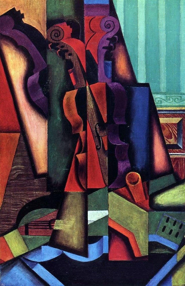 Juan Gris Violin and Guitar - 18" x 27" Premium Canvas Print