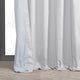 Solid Cotton Blackout Curtain Single Panel, White, 50"x96"