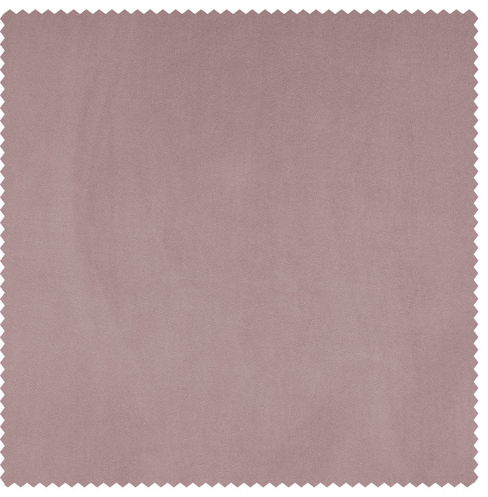 Heritage Plush Velvet Curtain Single Panel, Ballet Pink, 50"x84"