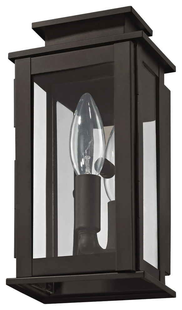 Princeton 1-Light Wall Lantern, Bronze
