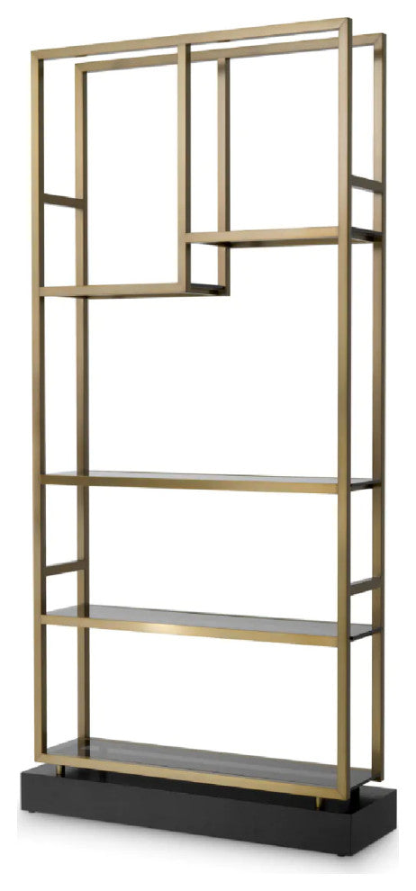 Steel Shelf Cabinet, Eichholtz Corrado I, Gold