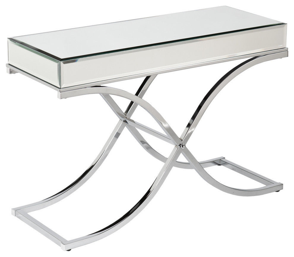 Lindsey Mirrored Console Table