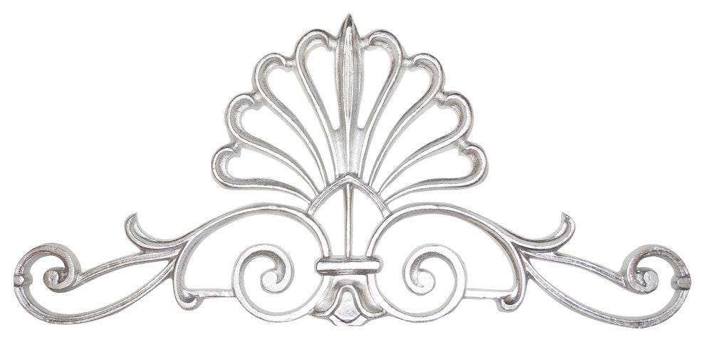 French Shell Crown, Platinum Silver, No Crystal