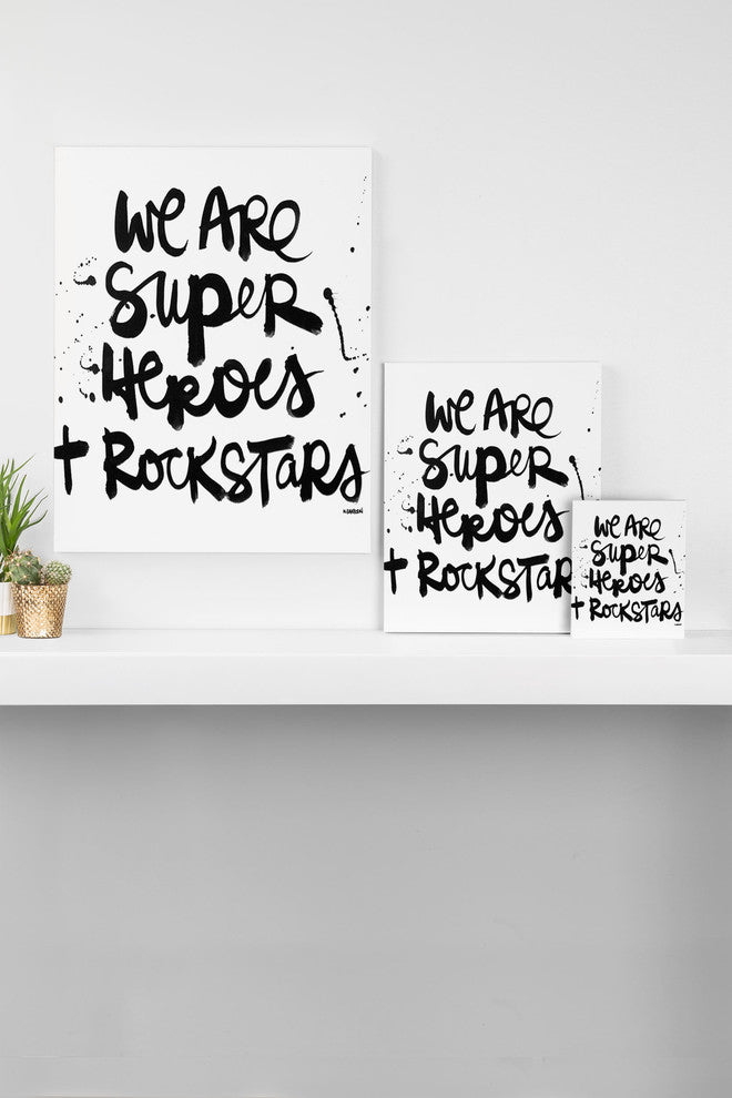 Deny Designs Kal Barteski Superheroes Art Canvas