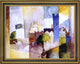 August Macke Kairuan III - 21" x 28" Framed Premium Canvas Print