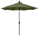 9' Matted Black Collar Tilt Lift Fiberglass Rib Aluminum Umbrella, Olefin, Terrace Fern