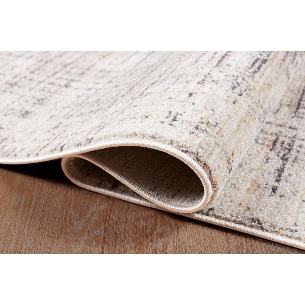 Umbria Grid Area Rug, Gray, 2'x3'