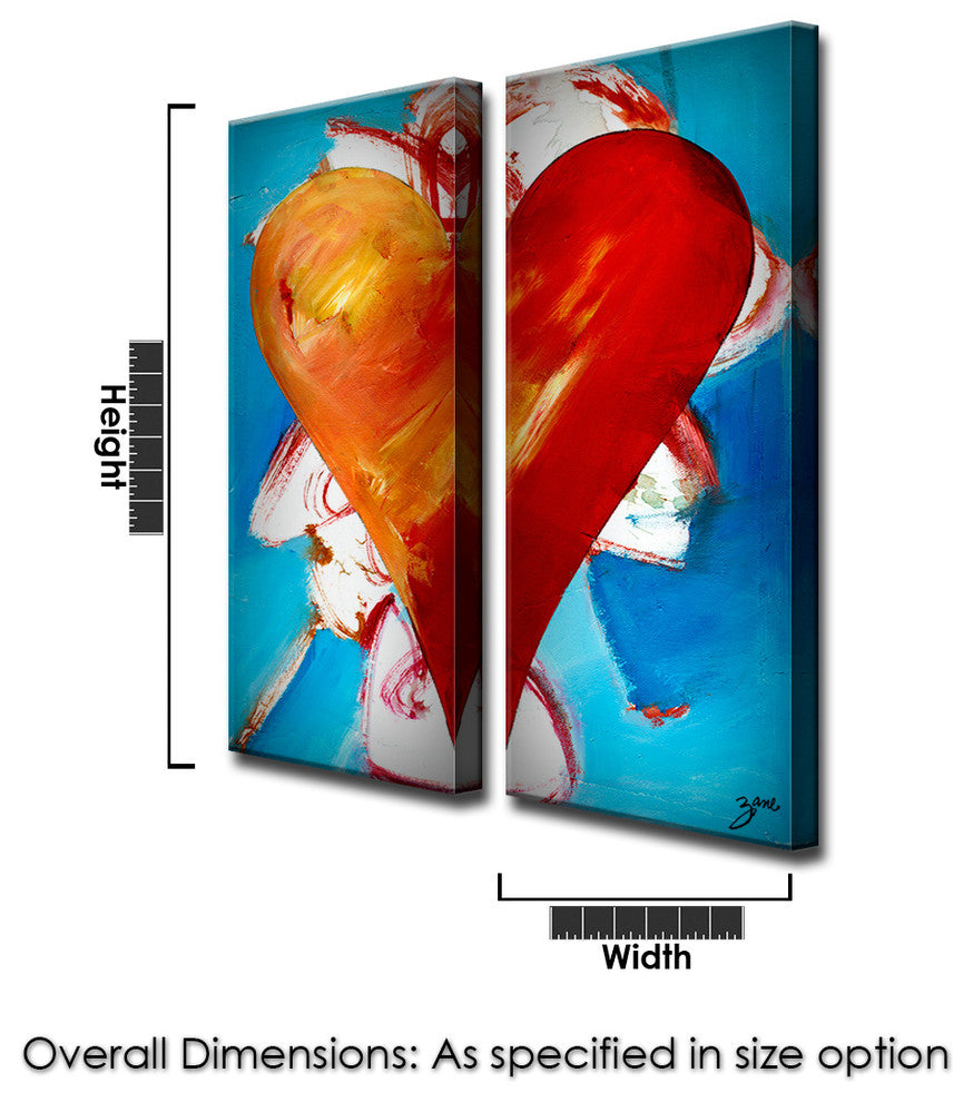 Heartwork "Lexi" 2-Piece Canvas Art Set, 40"x16"