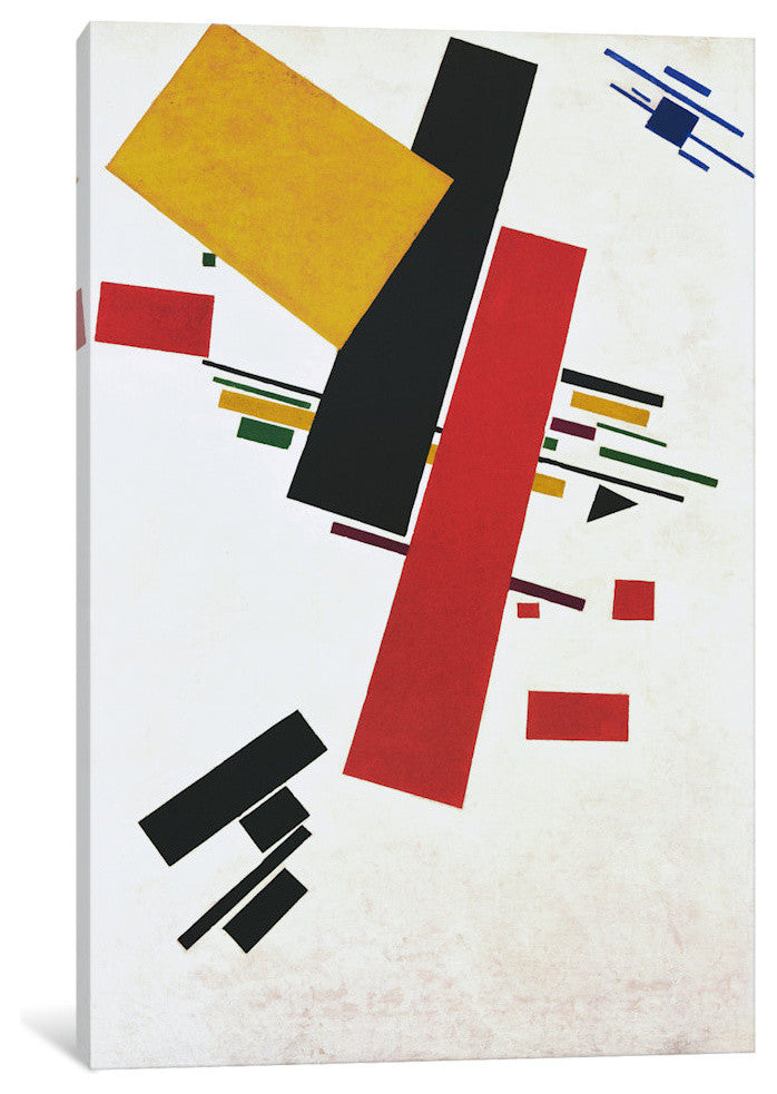 "Dynamic Suprematism" by Kazimir Malevich, Canvas Print, 18"x12"