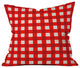 Holli Zollinger Red Gingham Outdoor Throw Pillow, 18"x18"