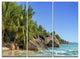 "Anse Lazio Praslin Island Seychelles" Wall Art, 3 Panels, 36"x28"