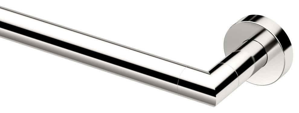 Glam Towel Bar, Polished Nickel, 18", Single