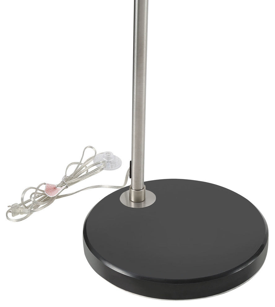 Modern Contemporary Living Room Round Floor Lamp Black