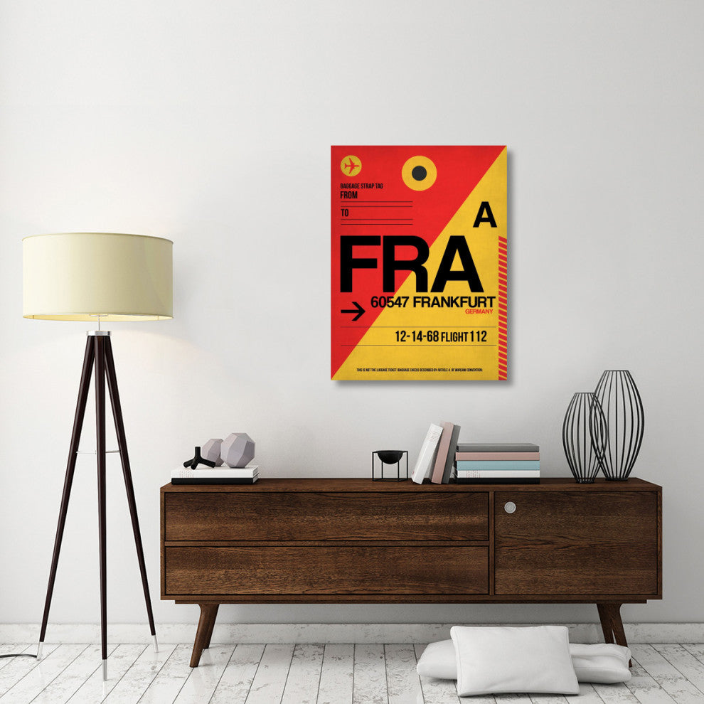 "FRA Frankfurt Luggage Tag 2" Fine Art Print