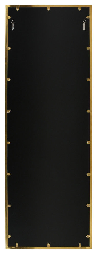 Louise Modern Rectangular Standing Mirror, Mirror, Gold