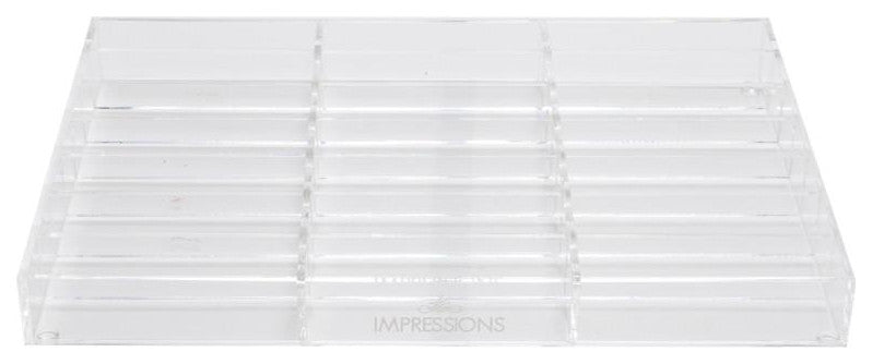 Alexa Acrylic Organizer Singles, Compact Organizer, 21 Slots, Wide