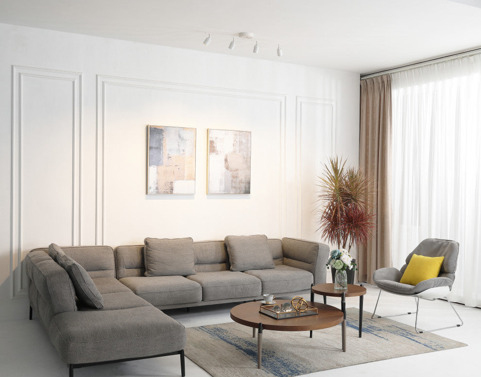 Vidalite Shura 4 Head LED Flush Mount FIxed Track Light, White