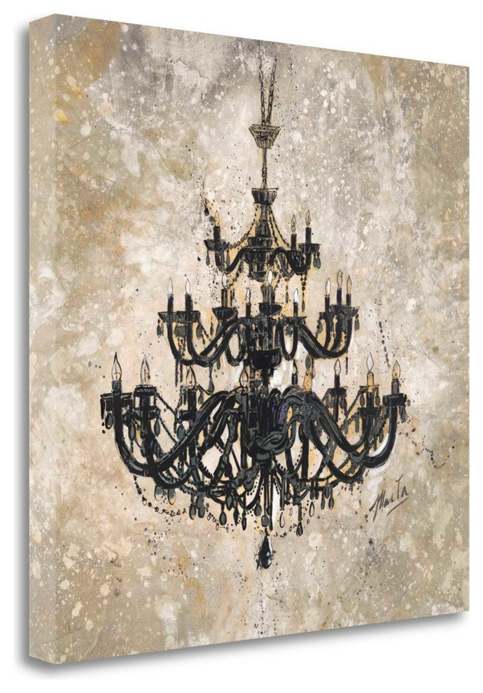 "Onyx Chandelier" By Marta G. Wiley, Giclee Print on Gallery Wrap Canvas
