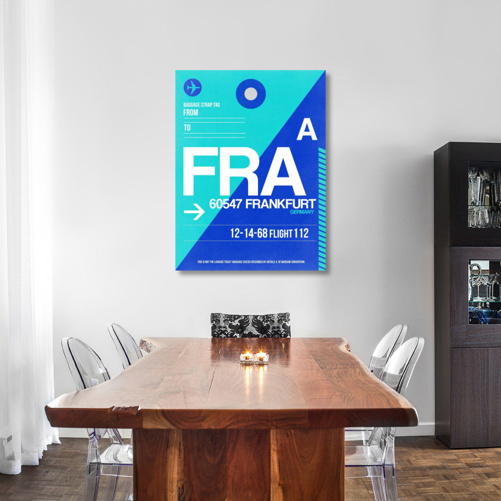 "FRA Frankfurt Luggage Tag 1" Fine Art Print