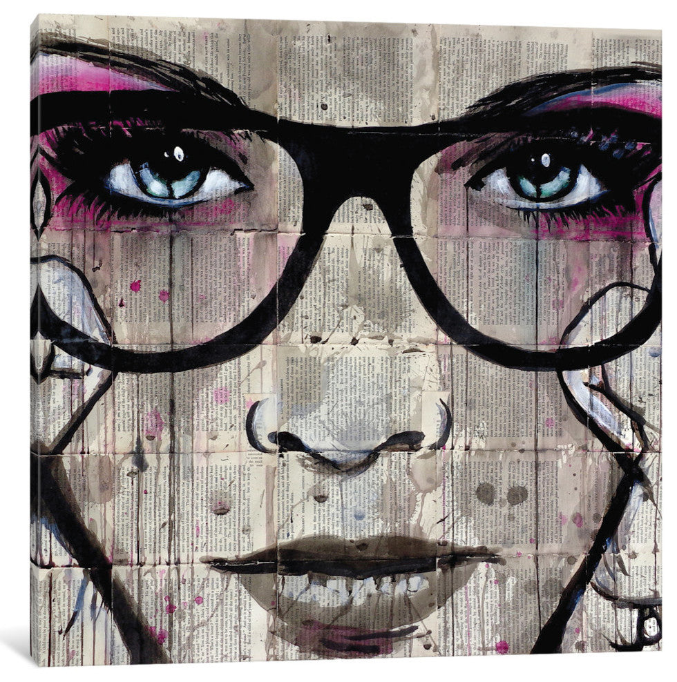 "Specs Gallery" by Loui Jover, 37x37x1.5"