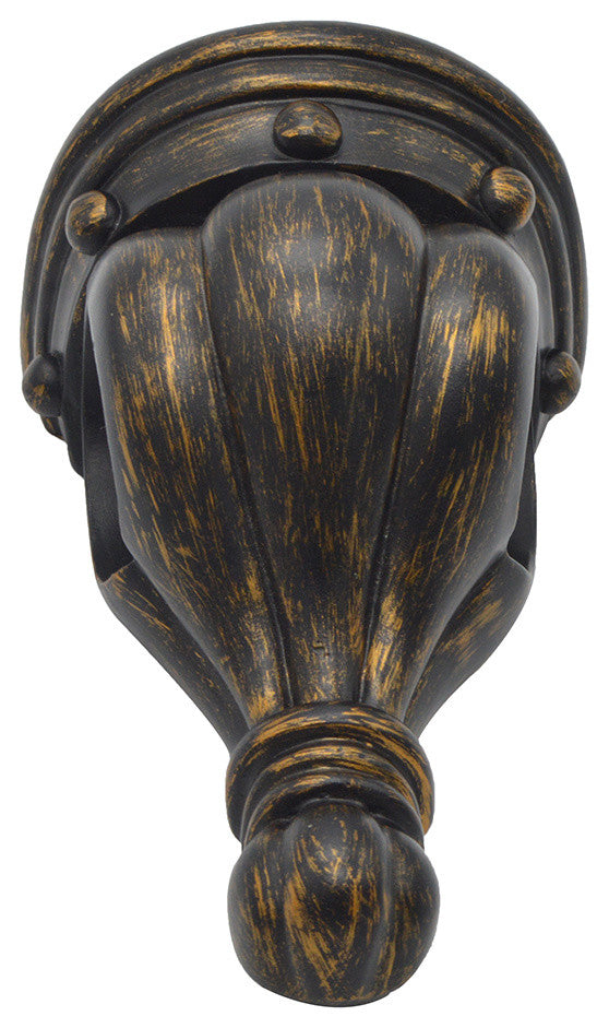 Rigaud Drapery Sconce, 1 3/4" Diameter, Burnt Gold