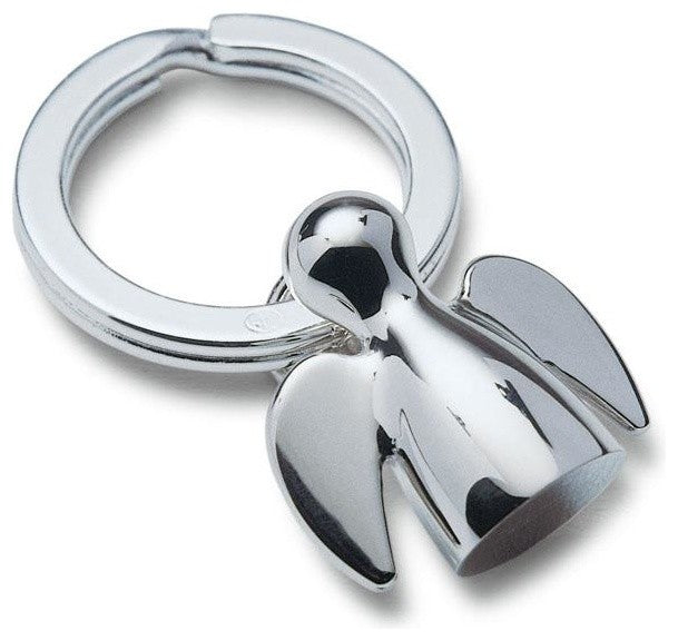 Angelo Guardian Angel Keyring Pendant By Philippi, Silver